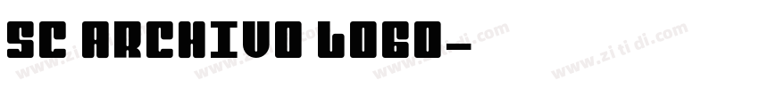SC ARCHIVO logo字体转换